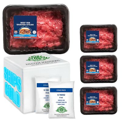Salutem Vita - Beef Shaved Steak, 1.75 lbs. - Pack of 4