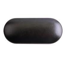2-in-1 Glasses and Contact Lens Case with Mirror, 6.2 x 3 x 2 inches, Black