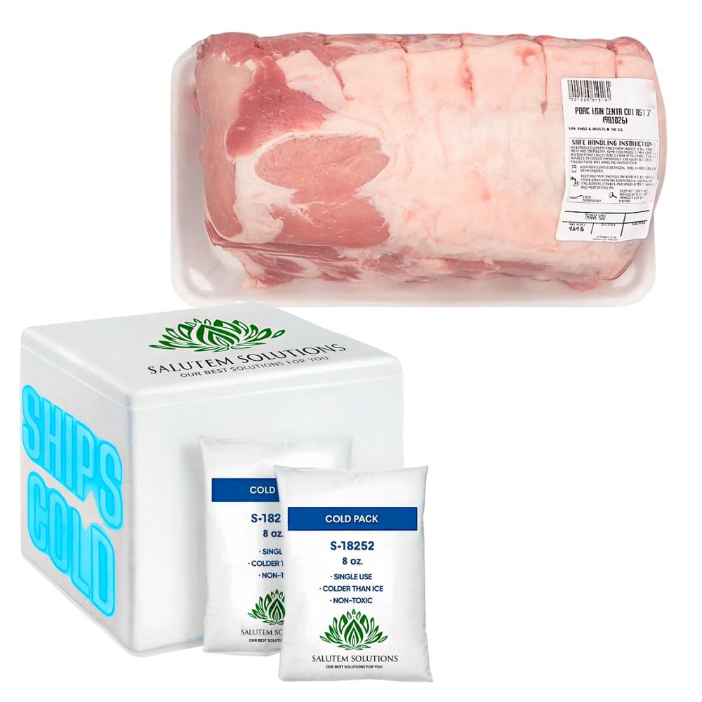 Salutem Vita - Pork Loin Bone-In Center Cut Roast, 4.2 lb (actual weight may vary within 5%)