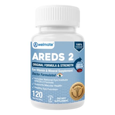 WELMATE AREDS 2 Eye Vitamin Daily Macular Health Support Softgels, 120 Ct