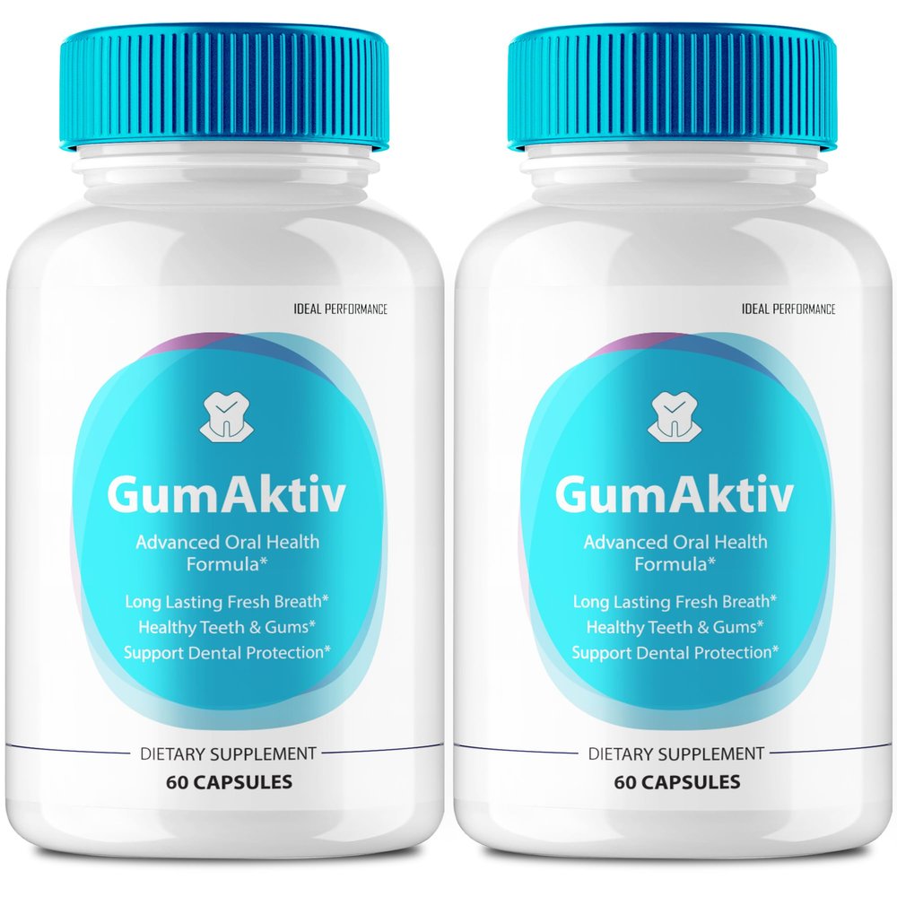 Gum Aktiv for Teeth and Gums Capsule, GumAktiv Supplement Pills - Maximum Strength, GumAktiv Advanced Formula All Natural Teeth and Gum Health Support, Oral Hygiene, and Wellness Reviews (2 Pack)