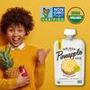 Golden Farms Pineapple Pouches, Single Ingredient Healthy Snacks, 100% Pure Fruit, No Added Sugar, Vegan, Gluten-Free, Kosher, Organic Squeeze Pouch 3.17oz Each view 2