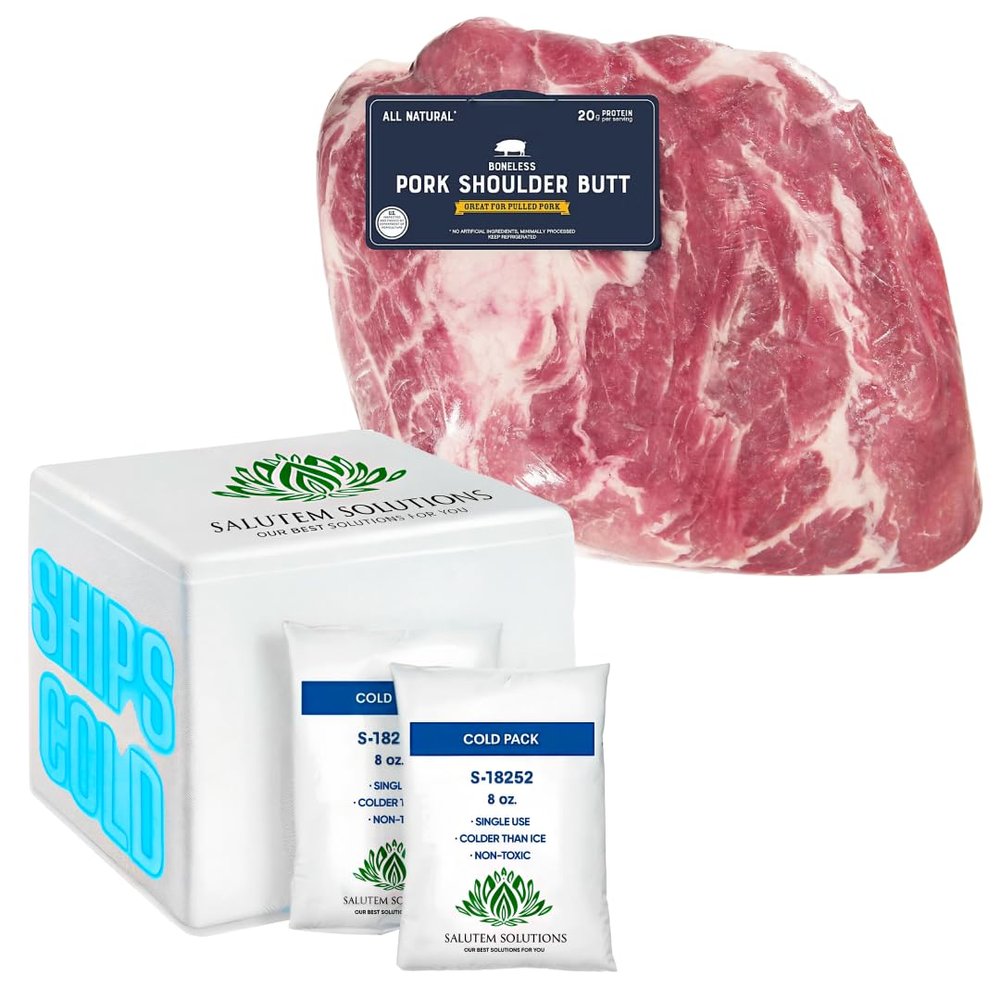 Salutem Vita - Boneless Pork Shoulder Butt, 8.2 lbs. (actual weight may vary within 5%)