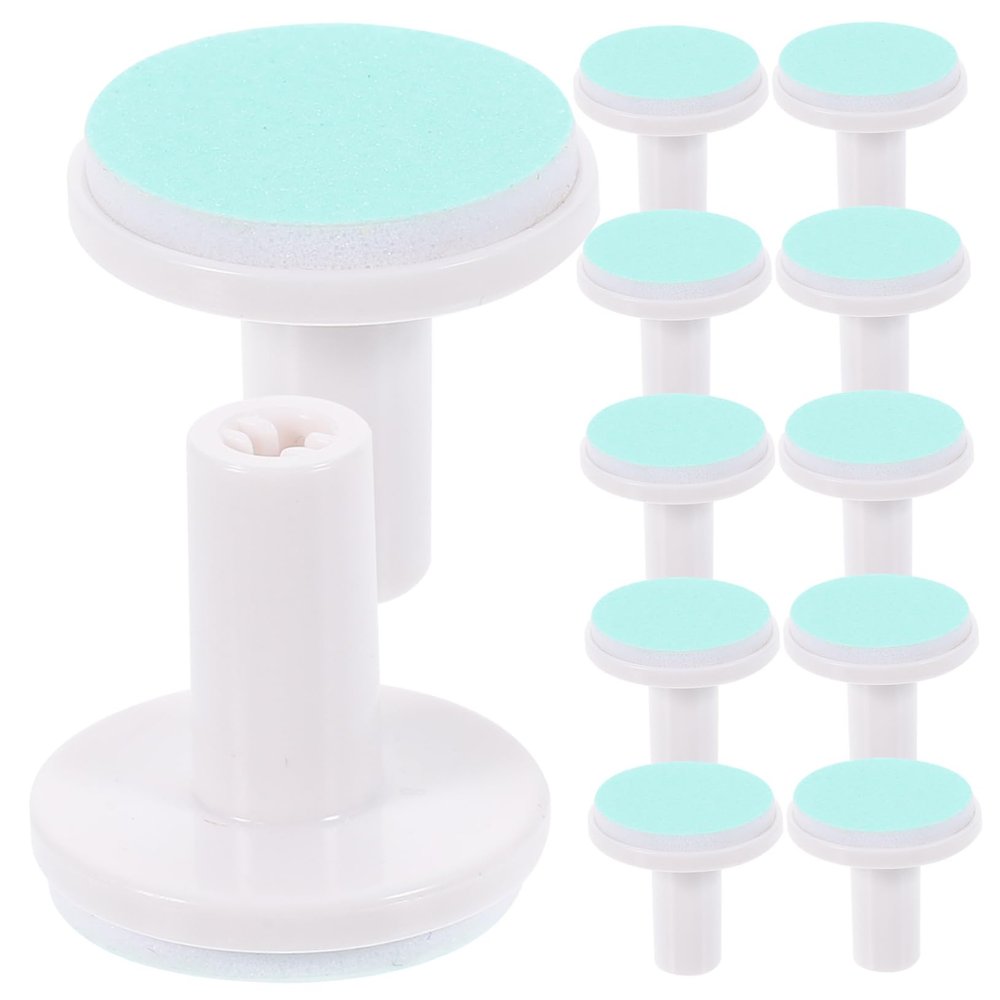 FOMIYES 12pcs Nail Trimmer Grinding Heads for Electric Nail File Safe Filing Pads for Boys and Girls