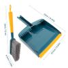 OHPHCALL Small Broom and Dustpan Set Durable Handheld Cleaning Tools for Kitchen and Home Deep Concave Dustpan Design for Easy Compact Storage Space-Saving view 2