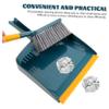 OHPHCALL Small Broom and Dustpan Set Durable Handheld Cleaning Tools for Kitchen and Home Deep Concave Dustpan Design for Easy Compact Storage Space-Saving view 4