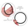 ibasenice 7pcs Music Singing Bowl Rubber Ring Sound Bowl Ring Small Holder for Buddhism Product view 3