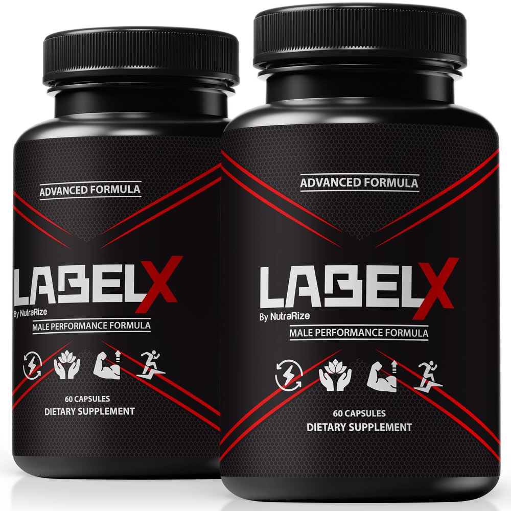 (2 Pack) Label X Capsules, Official Label X Muscle Formula For Men, Premium Male Support for Building Muscle and Endurance, All-Natural Labelx Performance Pills, Label X Muscle Review (120 Capsules)