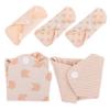 5pcs Menstrual Pads Reusable Sanitary Napkins Organic Cotton Washable Breathable Super Absorbent for Women Style view 1
