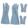 STOBAZA 3pairs Rubber Dishwashing Gloves for Women Reusable Kitchen Cleaning Gloves Blue for Dishwashing Food Prep and Household Chores view 1