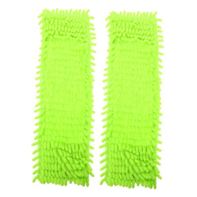 HAPINARY Flat Mop Replacement Cloths 2pcs Green Microfiber for Mop Head Floor Cleaning