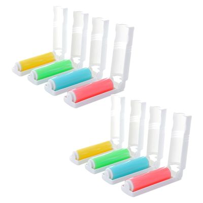 SEWOART 8pcs Washable Lint Roller Reusable Hair Remover Roller for Clothes Carpet Lint Remover Sticky for Cleaning