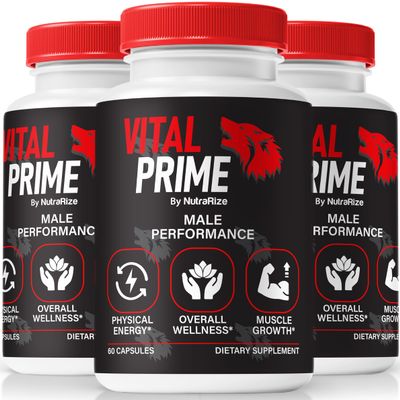 (3 Pack) Vital Prime for Men, Official Vital Prime Original Blend, Natural Ingredients to Support Male Performance, Premium Formula for Endurance and Stamina, VitalPrime Complex Review (180 Capsules)