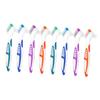 PartyKindom Travel-Size Brush Set 8pcs Extra Firm Bristles Brush Portable for On-the-go view 1