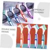 PartyKindom Travel-Size Brush Set 8pcs Extra Firm Bristles Brush Portable for On-the-go view 3