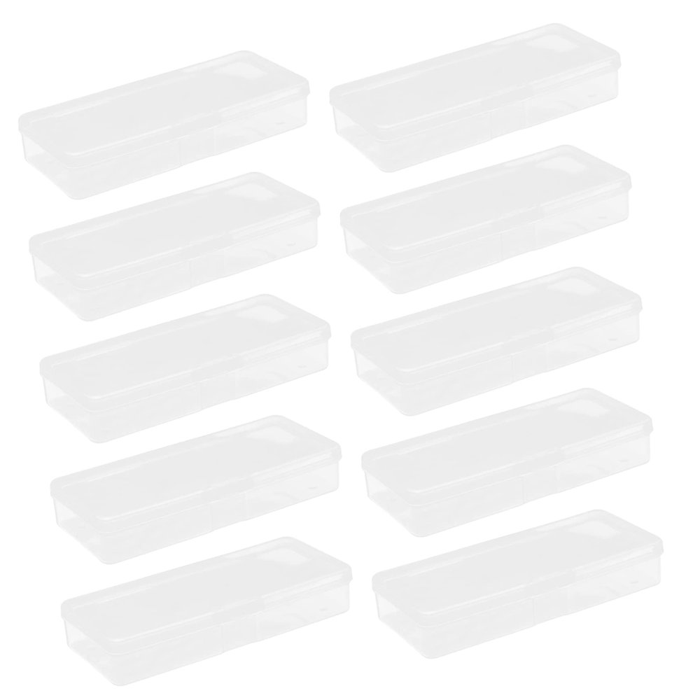 ARTIBETTER 10pcs Disposal Case Plastic Blade Storage Box for Barbershop and Salon Use Design for Double-Edged Simple and Functional for Everyday Life