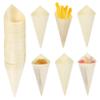 HAPINARY Rustic Cones 100 Pack Disposable Ice Holders for Parties Buffets Desserts view 1