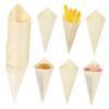 Ipetboom 100pcs Wooden Food Cones Kit Charcuterie Popcorn Wooden Cones for Buffet Catering view 1