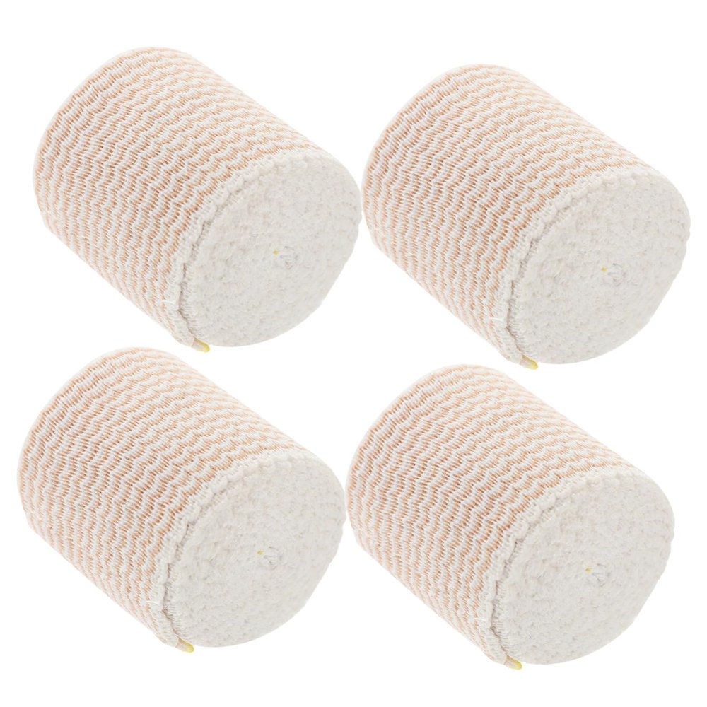 Gogogmee 4rolls Elastic Athletic Bandages Breathable Self-Adhesive Wraps for Knee Ankle Wrist Support Comfortable Stretchy Joint for Sports Injury