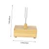 BESTonZON Wooden Resonance Tuning Fork Hammer Physics Prop for Tuning Forks and Mallet view 2