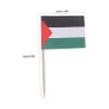Hoement 100pcs Palestine Mini Flags Sticks Toothpick Flags for Cake Party Desserts Decorations view 2