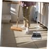 FOYTOKI Garbage Can Dustpan Long Handle Standing Stainless Steel Broom and Dustpan view 2