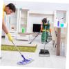 FOYTOKI Garbage Can Dustpan Long Handle Standing Stainless Steel Broom and Dustpan view 4