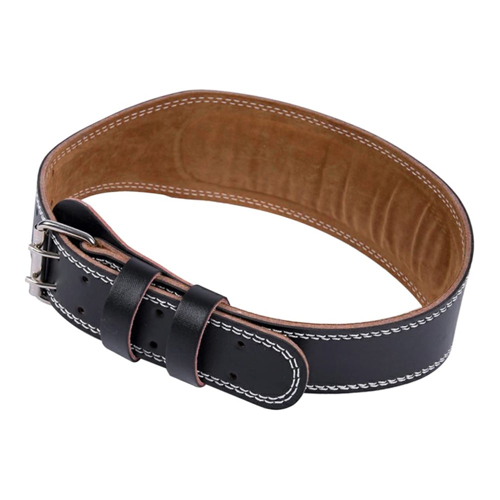 SKISUNO Weight Lifting Belt for Men Women Back Support Waist Support Belt Lumbar Brace for Squat Hard Pull Fitness Workout Black
