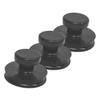 HOLIDYOYO 3pcs Singing Bowl Cups Rubber Lifting Handles for Meditation Bowls Easy to Install Protects from Scratches for view 1