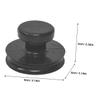 HOLIDYOYO 3pcs Singing Bowl Cups Rubber Lifting Handles for Meditation Bowls Easy to Install Protects from Scratches for view 2