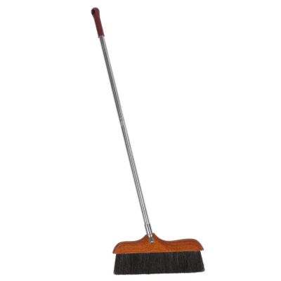 SEWOART Long Handle Soft Bristle Broom for Home Office Cleaning Durable Handle Floor Brush for Indoor Outdoor Use Easy Storage Design with Hanging