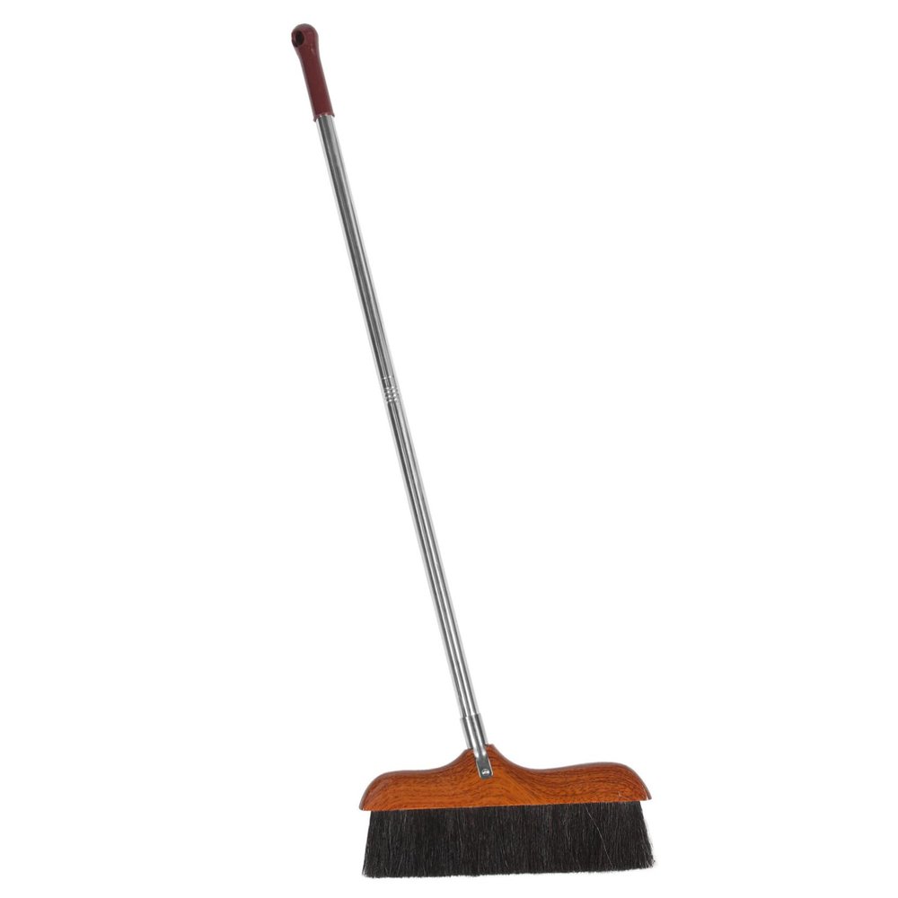 SEWOART Long Handle Soft Bristle Broom for Home Office Cleaning Durable Handle Floor Brush for Indoor Outdoor Use Easy Storage Design with Hanging