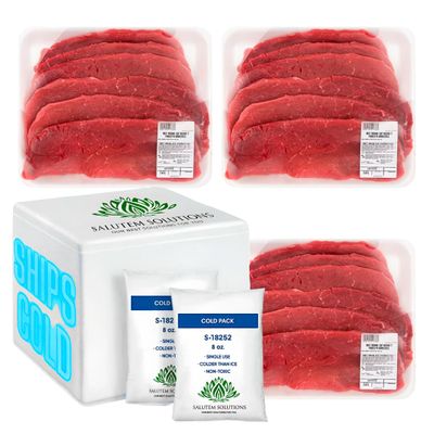 Salutem Vita - Top Round Thin Cut, 3 lbs (actual weight may vary within 5%) - Pack of 3