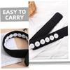 BCOATH Portable Acupressure Headband Reusable Neck Wrap Band for Yoga Daily Relaxation and Massage Supply Black view 3