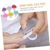 HAPINARY 24pcs Baby Nail File Pads Electric Nail Trimmer Replacement for Baby Toddler Safe Easy view 3