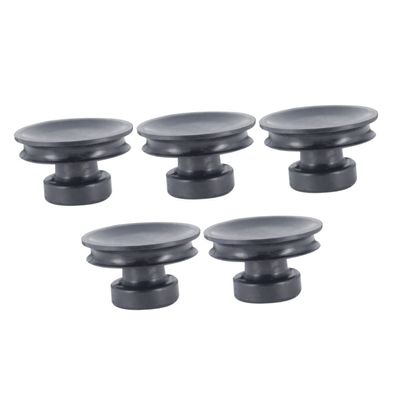 Abaodam 5pcs Tibetan Singing Bowl Suction Handles Black Rubber Bowl Lifter for Sound Lifting Tool