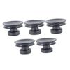 Abaodam 5pcs Tibetan Singing Bowl Suction Handles Black Rubber Bowl Lifter for Sound Lifting Tool view 1