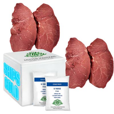 Salutem Vita - Boneless Beef Petite Top Sirloin Butt Steak, 3.2 lbs (actual weight may vary within 5%) - Pack of 2