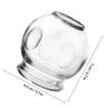 Gogogmee 5pcs Glass Cupping Thickened Chinese Cupping Cups for Home Massage Suction Vacuum Tool for Enhanced Blood Flow and Metabolism view 2