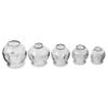 Gogogmee 5pcs Glass Cupping Thickened Chinese Cupping Cups for Home Massage Suction Vacuum Tool for Enhanced Blood Flow and Metabolism view 4