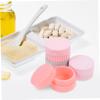 SEWOART 4pcs Travel Jar Silicone Lotion Container Set Pill Box Vitamin Case Medicine Storage for Travel Compact Portable view 4
