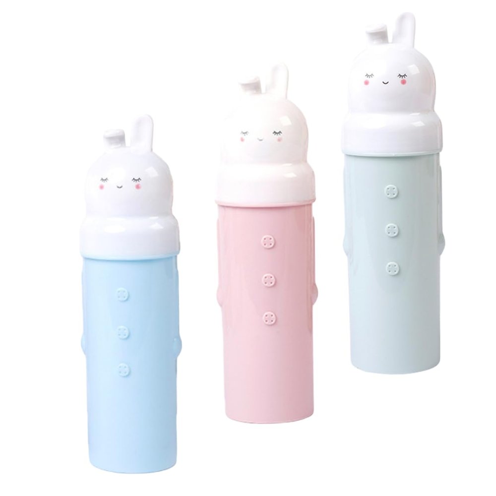 FOMIYES 3pcs Portable Toothbrush Holders Cartoon Travel Cup Toothpaste Toothbrush Case Random Color