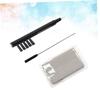 GARVALON 3pcs Hearing Aid Cleaning Kit with Brush Cloth and Rod Multi-function Accessories for Earpiece Maintenance Random Color Cleaning Cloth Included view 2