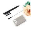 GARVALON 3pcs Hearing Aid Cleaning Kit with Brush Cloth and Rod Multi-function Accessories for Earpiece Maintenance Random Color Cleaning Cloth Included view 3