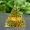 EternalOrgone Handmade Tree of Life Orgone Pyramid Peridot Natural Crystal Stone Healing Orgonite Energy Chakra Reiki Meditation Tool view 1