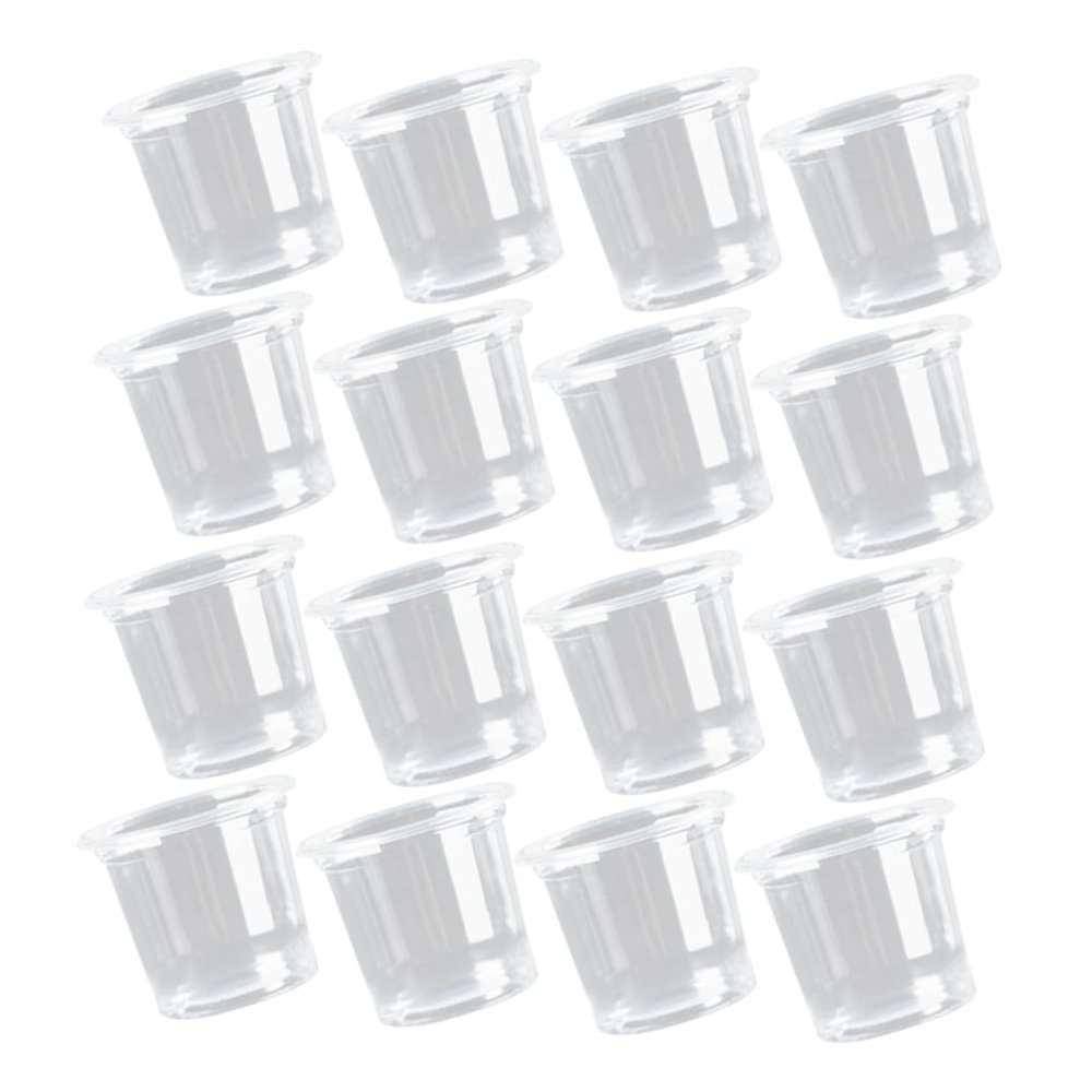 Ipetboom 100pcs Clear Disposable Cups Mini Sampling and Tasting Cups for Juices Appetizers and Shots Small Transparent Drinking Containers for Parties and Events