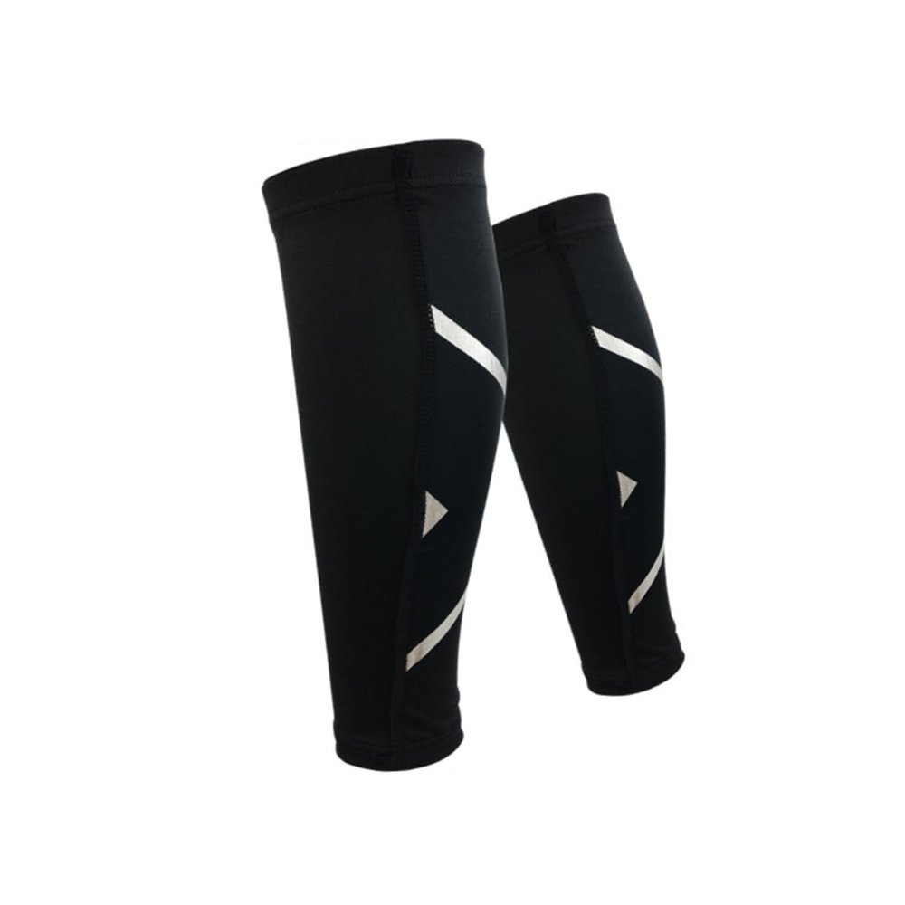 Baluue Calf Support Leg Sleeves Men's Compression Calf Sleeves Running Hiking Basketball Shin Guards Anti-slip Leg Protector Size l