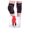 Ipetboom Children's Cotton Sponge Knee Support Brace for Dancing Running and Sports Size S Black/Rosy Soft Padding for Enhanced Comfort for Boys and Girls Active Play view 1