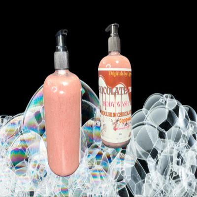 Body wash (16oz pack of 3, Chocolate truffle- vanilla lavender rose geranium rose gold scent)