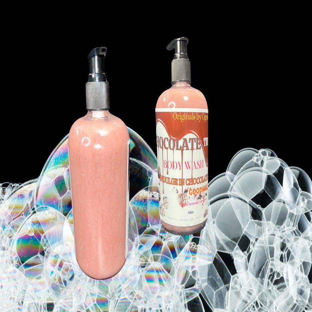 Body wash (16oz pack of 3, Chocolate truffle- vanilla lavender rose geranium rose gold scent)